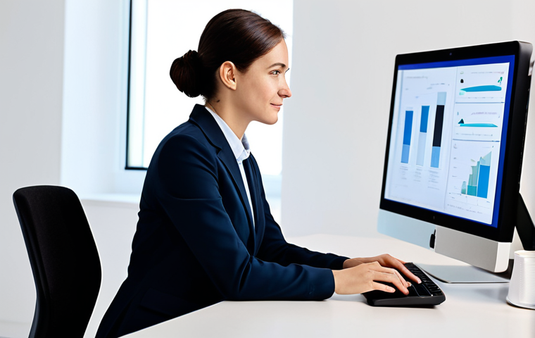A professional individual, fully clothed in modest business attire, sitting calmly at a minimalist desk in a modern, brightly lit office. The person has a serene expression, reflecting a sense of clarity and control amidst organized digital screens. The workspace is free of clutter, emphasizing digital decluttering and mental peace. safe for work, appropriate content, fully clothed, professional dress, modest, family-friendly, perfect anatomy, correct proportions, natural pose, well-formed hands, proper finger count, natural body proportions, high-quality professional photography, soft lighting, sharp focus, serene atmosphere.